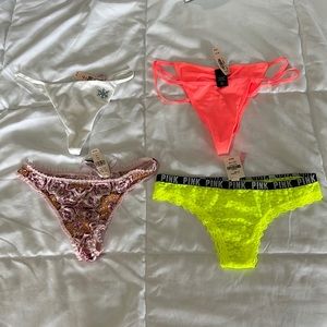 *BRAND NEW* XS/S Victoria’s Secret and PINK Collection Thong Panties